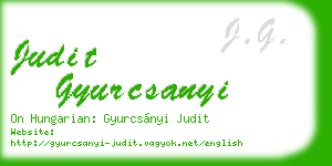 judit gyurcsanyi business card